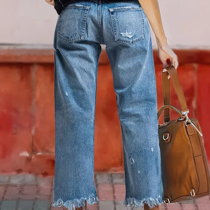 1 Acheté, 3 Reçus | Pantalon court en denim à jambes droites